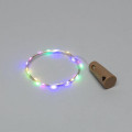 Гирлянда светодиодная Роса 2м 20LED мультиколор 0.1Вт IP20 с пробкой элементы питания 3хLR44 (в компл.) Neon-Night 302-029