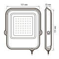 Прожектор светодиодный PFL-V 20Вт 6500К IP65 JazzWay 5039698