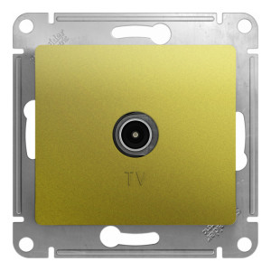 Розетка TV Schneider Electric GLOSSA, скрытый монтаж, фисташковый, GSL001093