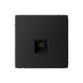 ARTGALLERY РОЗЕТКА компьютерная RJ45, кат. 6A, механизм, КАРБОН GAL001086