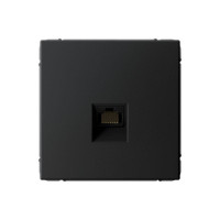 ARTGALLERY РОЗЕТКА компьютерная RJ45, кат. 6A, механизм, КАРБОН GAL001086