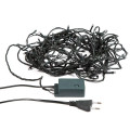 Гирлянда светодиодная Твинкл Лайт 20м 160LED мультиколор 10Вт 220-240В IP20 с контроллером 8 режимов провод ПВХ темн. зел. Neon-Night 303-119