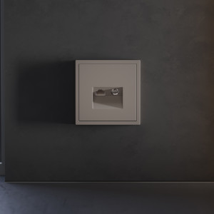 Накладка для розетки TVRJ45 кат. 6, S70 капучино