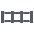Рамка 3-ая цвет-Грифель матовый MEITON AA4802M3AL