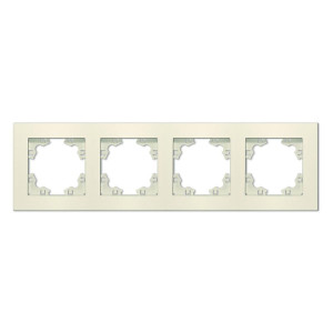 Рамка 4-м Афина универс. сл. кость (ivory) Universal A0046-I