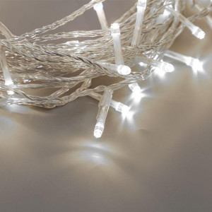 Гирлянда светодиодная Нить 10м 75LED бел. 1.7Вт 230В IP44 эффект мерцания провод прозр. Neon-Night 305-525