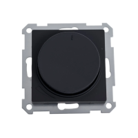 ATLASDESIGN СВЕТОРЕГУЛЯТОР (диммер) поворотно-нажимной, LED, RC, 400Вт, механизм, КАРБОН ATN001023