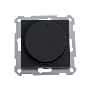 ATLASDESIGN СВЕТОРЕГУЛЯТОР (диммер) поворотно-нажимной, LED, RC, 400Вт, механизм, КАРБОН ATN001023