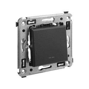 Кнопка 1-кл. СП Avanti Черный матовый DKC 4412153