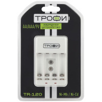 Устройство зарядное TR-120 (4хAA/4хAAA/1х9ВКрона) Трофи C0031279