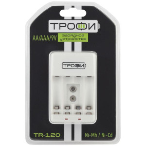 Устройство зарядное TR-120 (4хAA/4хAAA/1х9ВКрона) Трофи C0031279