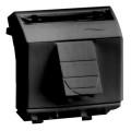 Розетка компьютерная RJ45 DKC BRAVA, открытый монтаж, , черный, 77451N