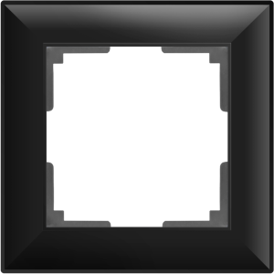 W0012208/ Рамка на 1 пост Fiore (черный матовый)