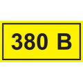 Символ "380В" 38х90 IEK YPC10-0380V-3-021