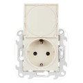 Розетка 1-м СП Simon 24 16А IP44 2P+E Push&Go механизм сл. кость Simon 2420448-031