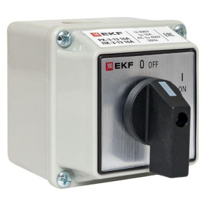 Переключатель кулачковый ПК-3-13 3П 16А ВКЛ-ВЫКЛ IP54 EKF pk-3-13-16