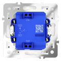 Выключатель с самовозвратом встраиваемый VOLTUM S70 одноклавишный 10А, (кашемир)