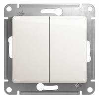 GLOSSA 2-клавишный ВЫКЛЮЧАТЕЛЬ, сх.5, 10АХ, механизм, ПЕРЛАМУТР GSL000651