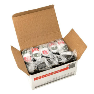 Кнопка LA32HND Пуск-Стоп крас./зел. с подсветкой 24В DC NO+NC EKF la32hnd-24