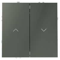 Выключатель встраиваемый VOLTUM S70 для жалюзи 10А, титан