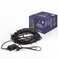 Гирлянда светодиодная Твинкл Лайт 10м 100LED мультиколор 10Вт 220-240В IP65 с контроллером 8 режимов провод ПВХ черн. Neon-Night 303-139