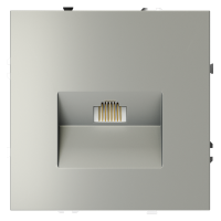 Розетка компьютерная встраиваемая VOLTUM S70 RJ45 кат.6, сталь