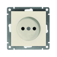 Розетка 1-м СП Афина 16А IP20 без заземл. механизм сл. кость ivory Universal A0022-I