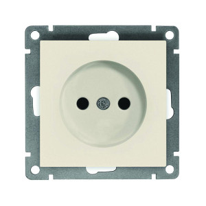 Розетка 1-м СП Афина 16А IP20 без заземл. механизм сл. кость ivory Universal A0022-I