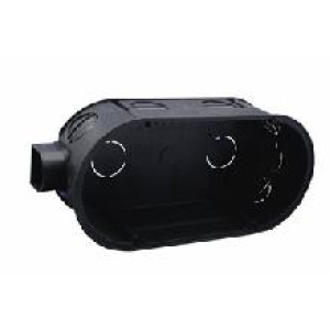 PE Коробка монтажная 2-ая для сплошных стен 140х63х43 с крепежом IP20