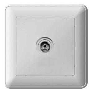 Розетка TV Schneider Electric W59, скрытый монтаж, белый, RTS-151-18