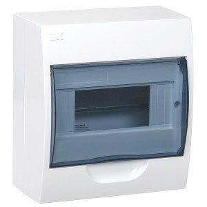 Корпус навесной ЩРН-П-8 Krepta 3 IP41 пластик. бел. IEK MKP12-N-08-40-20