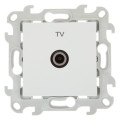 Розетка телевизионная одиночная TV СП Simon 24 IP20 механизм бел. Simon 2450477-030
