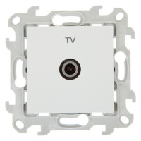 Розетка телевизионная одиночная TV СП Simon 24 IP20 механизм бел. Simon 2450477-030