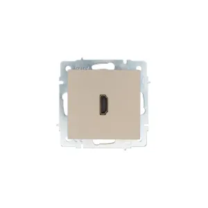 VESNA Розетка HDMI одинарная титан