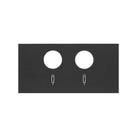 Simon 100 Черный матовый Накладка розетки R-TV+SAT