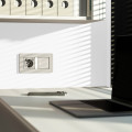 W4522014/ Сенсорный выключатель двухклавишный с подсветкой (дымчатый)