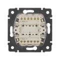 Выключатель 2-кл. СП Valena 10А IP31 250В механизм сл. кость Leg 774305