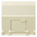 Адаптер на RJ45 Simon SIMON 27, скрытый монтаж, со шторками, слоновая кость, 27081-32