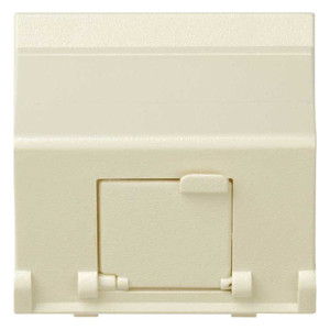 Адаптер на RJ45 Simon SIMON 27, скрытый монтаж, со шторками, слоновая кость, 27081-32
