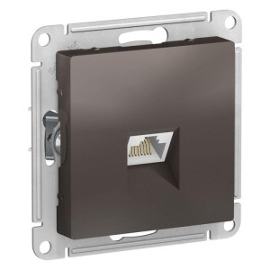 ATLASDESIGN РОЗЕТКА компьютерная RJ45 кат. 5e, механизм, МОККО ATN000683