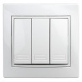 Выключатель 3-кл. Plano 10А IP20 1-106-01 250В белый Intro Б0027605