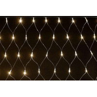 Гирлянда Сеть 1.5х1.5м 160LED тепл. бел. IP20 провод прозр. 230В с контроллером 8 режимов IEK LGDB410-1-160-L1-T-S-44
