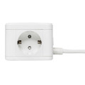 Удлинитель Куб 2х1.3м 3USB 2.4А+зарядное устройство 1кв.мм EKF UBA-CUB-3-WC