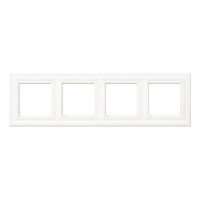 Рамка 4 поста Jung ECOPROFI DECO, белый, EPD484WW