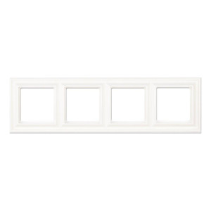 Рамка 4 поста Jung ECOPROFI DECO, белый, EPD484WW