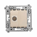 Розетка телевизионная одиночная TV СП Avanti Ванильная дымка DKC 4405503