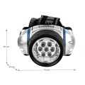 Налобный  фонарь LED5310-7F3 (7LED 3 режима; 3хR03 в комплекте; метал.) Camelion 7534