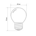 Лампа светодиодная 1Вт шар d45 5LED тепл. бел. E27 Neon-Night 405-116