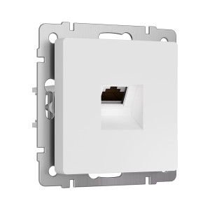 W5120001/ Розетка Ethernet RJ-45 cat. 6A экранированная (белый матовый)
