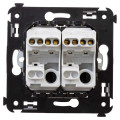 Выключатель 2-кл. 2мод. СП Avanti Ванильная дымка 16А IP20 беж. DKC 4405104
